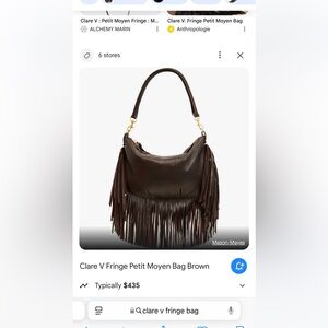 Clare v petit moyen fringe bag
